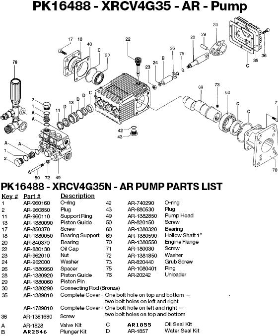 Excell 37807 pump parts